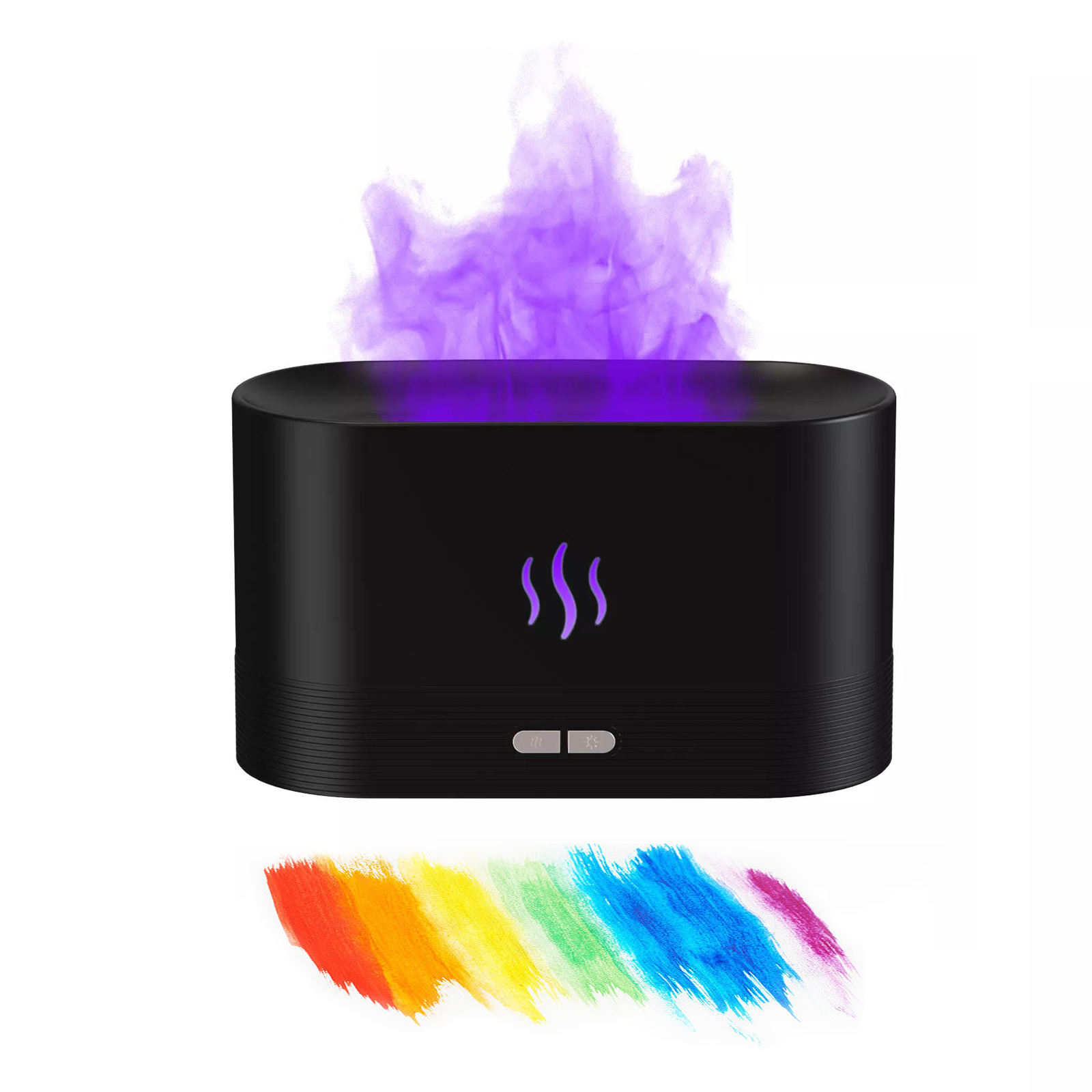 RGB light Color Change USB Flame Humidifier Led Essential Oil Fire Flame Smart Aroma Diffuser For Bedroom Home Office