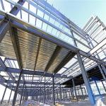 Q345B H Section Car Garage Steel Frame For Commercial Center / Aircraft Hangars