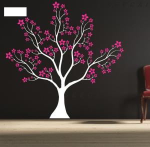 Quality Designer Personalised Star Tree Wall Flower Stickers G063 wholesale