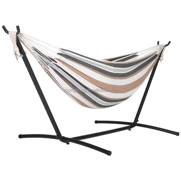 Double Hammock Two Person Hammock Chair with Steel Stand/Space Saving Steel