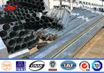 6-18m Solar Street Light Pole , Tubular Steel Pole