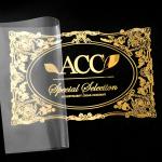 Transparent Embossed Packaging Stickers Labels Waterproof