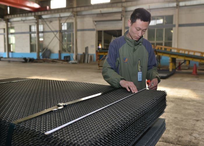 Spring Steel Wire Double Crimp Screen Media Mesh For Screening Equipment In Mineral Quarry