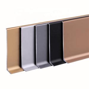 Quality Wall Aluminium Skirting Profile 2mm Metal Skirting Board wholesale