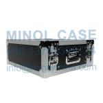 Aluminum Space 4U ATA Effects Rack Flight Tour Case 19 Wide 14 Deep