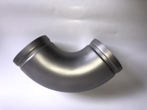 Quality Round Head Stainless Steel 45 Degree Elbow , Groove Lock Pipe Couplings wholesale