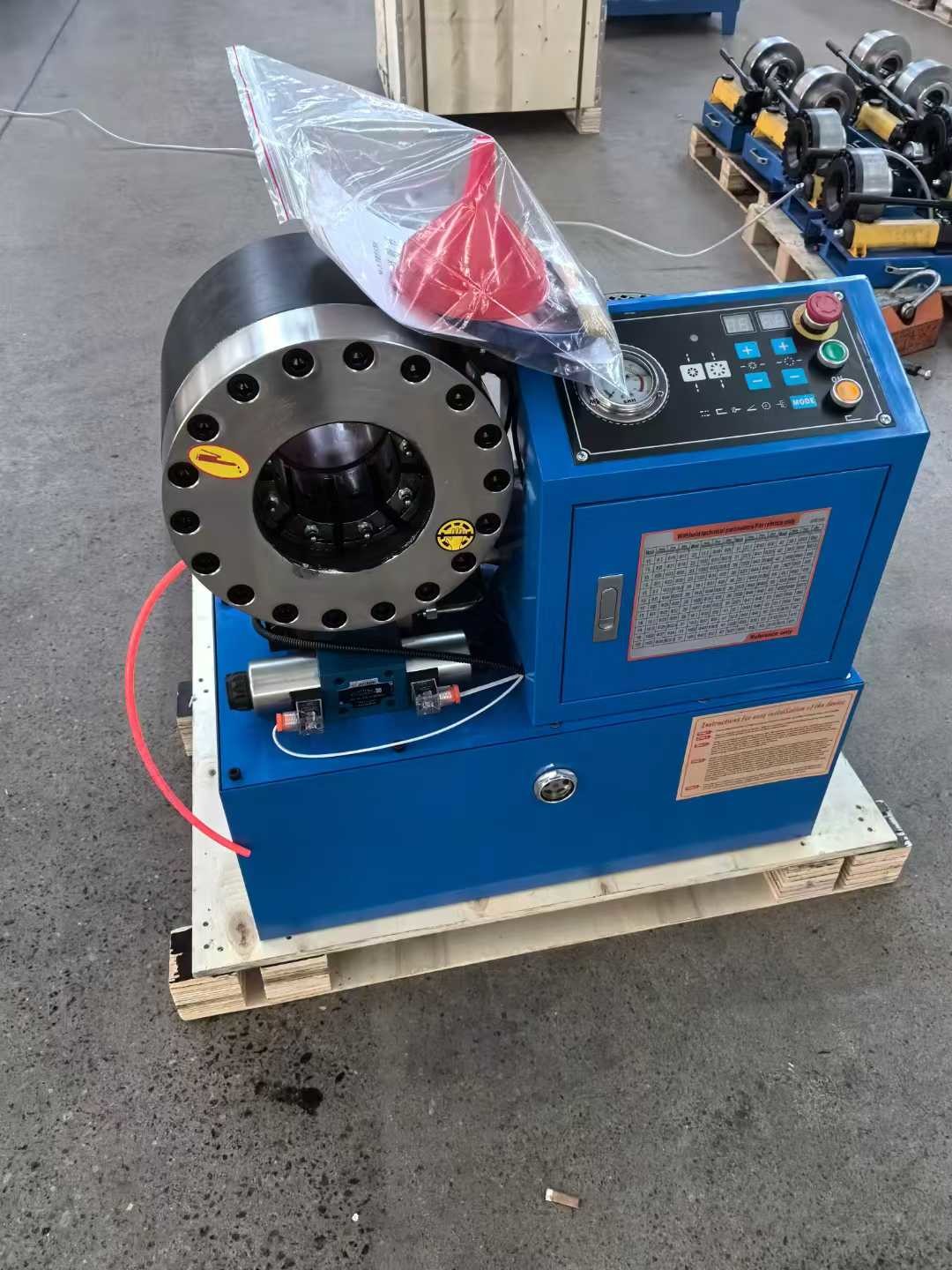 PLC Control System 2 Inch 10 Dies DX68 Hose Crimping Machine Hose Crimper