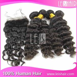 Quality large stock Grade 5A Virgin Peruvian Human Hair deep curly wholesale