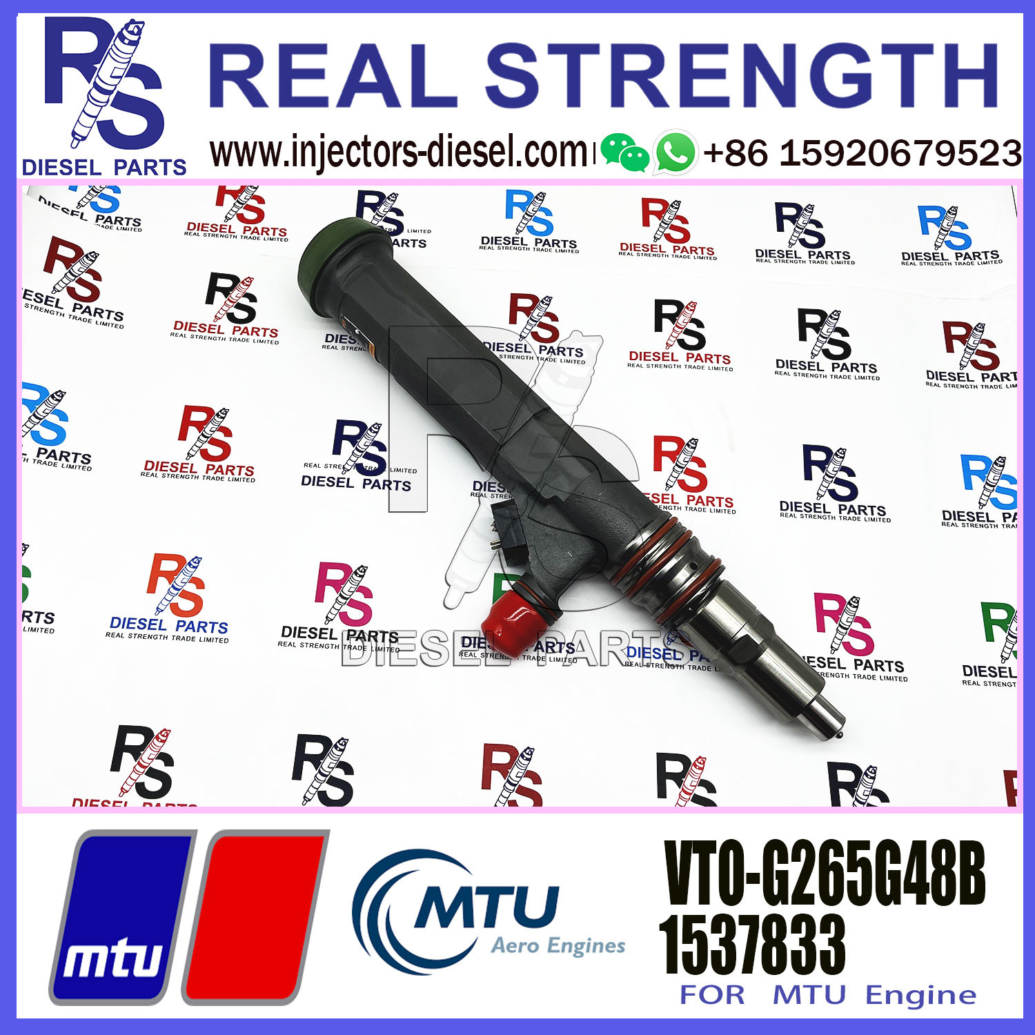 High Quality Common Fuel Injector 1498083 VTO-G265G48B X5240750003