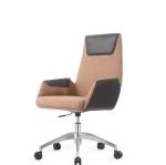 Ergonomic Genuine Leather Task Chair High Back Leather Armchair Recliner