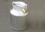 Locking Cover Anodized small stainless steel milk cans For Water , Beer ,
