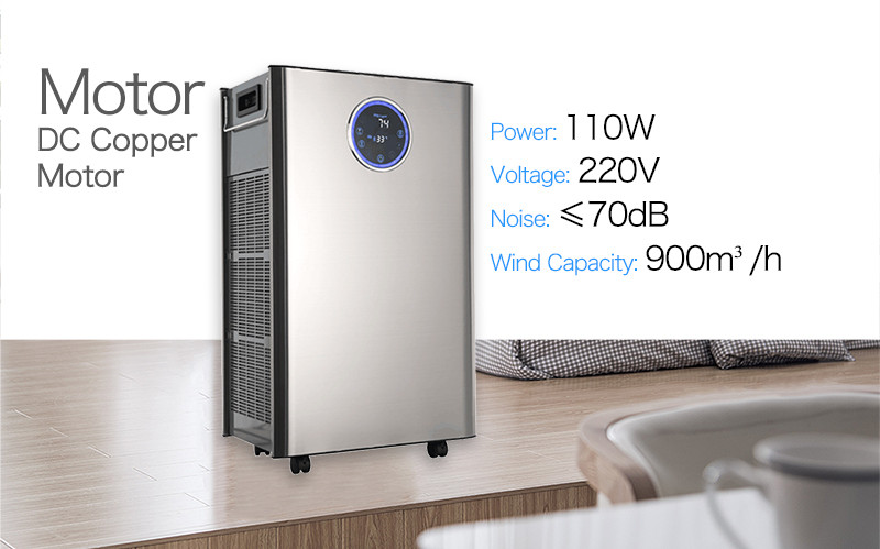 EMC 110W Filter Cotton Air Purifier 800m3/H Carbon Filter
