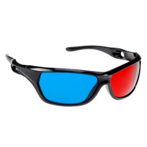 Quality Anaglyph Plastic Red Cyan 3D Glasses Passive For Watching Movie wholesale