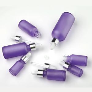 Quality Custom 15ml 30ml 50ml 100ml Serum Dropper Bottles OEM Purple Painting wholesale