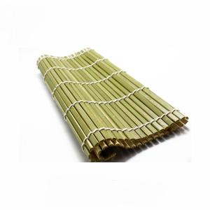 Quality Green Natural 24cm 27cm Sushi Bamboo Rolling Mat Heat Resistant wholesale
