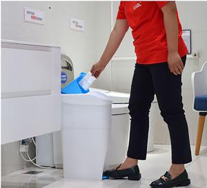 Quality KWS Pedal Sanitary Bin , 4kg Feminine Hygiene Disposal Bins wholesale
