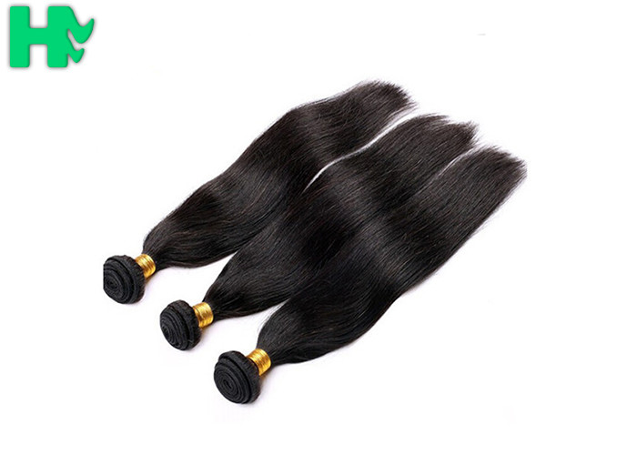 Silky Straight Human Hair Extensions , 100 Unprocessed Virgin Brazilian Hair