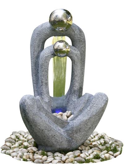 Stainless Steel Material Cast Stone Fountains , Decorative Water Fountain With