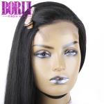 100% Virgin Human Hair 12-30 Inch Swiss Lace Closure Wig Straight 250% Density