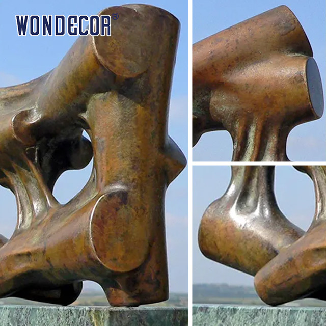 Abstract Bronze Outdoor Sculptures High Durable