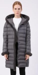 Quality Reversible Waterproof Down Jacket Women's , Quilted Hooded Down Coat wholesale