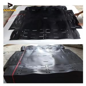 Quality Black 400kg Plastic Slip Sheet 0.6mm For Container Loading wholesale