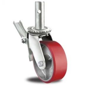 Quality 8 Inch Urethane Casters Scaffold Castors Ladder Frame Scaffolding 300kgs wholesale