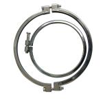 Industrial 80mm-630mm Stainless Steel Duct Clamps Single Bolt Pipe Clamp