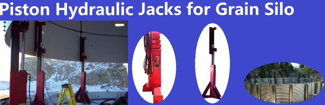 Grain Silo Hydraulic Jacks for Enamel Storage Tank Construction