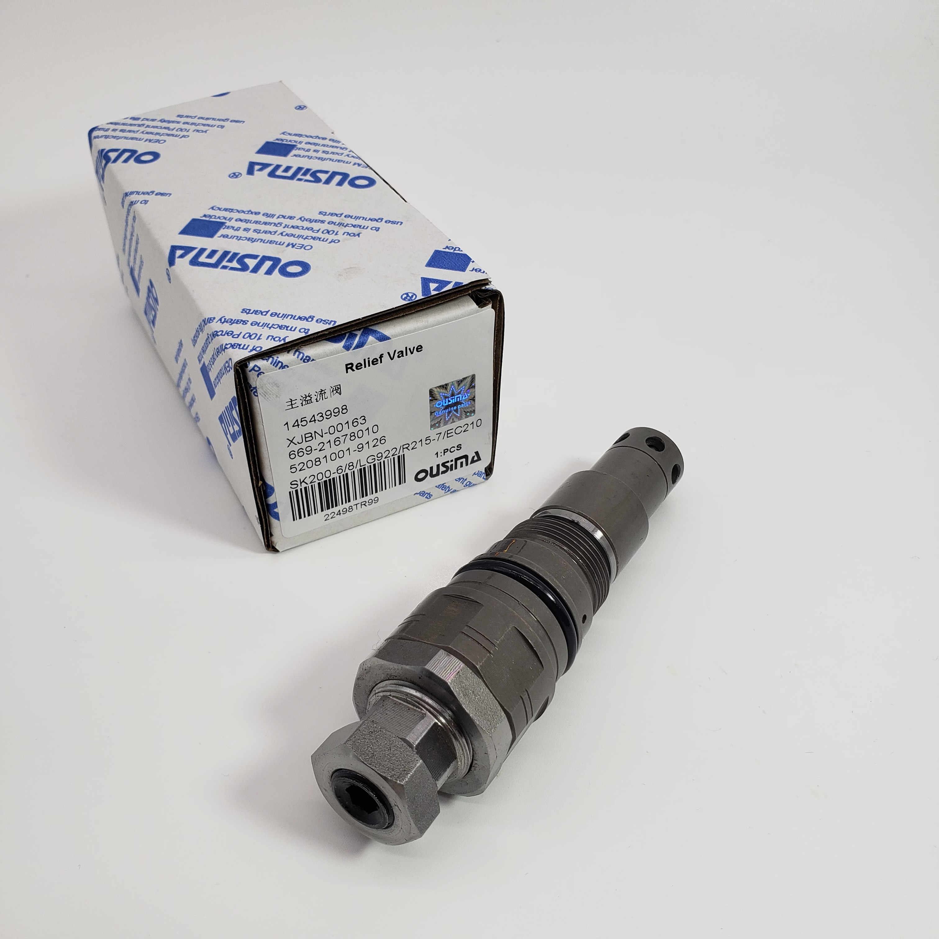 669-21678010 Relief Valve 14543998 XJBN-00163 52081001-9126 For KOBELCO LIUGONG