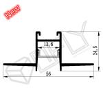 56*24mm Plaster LED Profile Anti-Dazzle Aluminum Channel For LED Strip