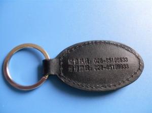 Quality High quality PU / PVC Personalized logo Leather Keychains wholesale