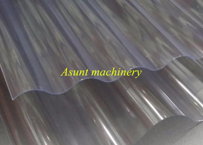 high performace PET Clear corrugated sheet/sunny roofing sheet extrusion machine