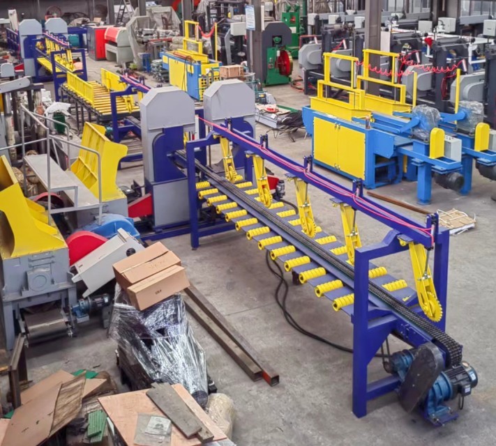 China Manufacturer Twin Vertical Saw Double Blades Wood Cutting Vertical Bandsaw Mills Sawmill Production Line