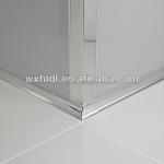 Brushed Stainless Steel Corner Trim Flat Finish 8mm 10mm