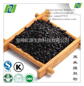 Quality 25% Organic anthocyanin black rice extract wholesale