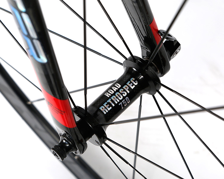 Red 22 Speed Carbon Fiber Road Bike Shimano Ultegra Aluminum Alloy Rim
