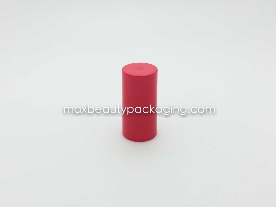 N1004C nail polish cap nail polish packaging plastic cap UV red coating finish round cap flat brush