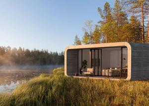 Quality Wood Assembled Houses Portable Cabins Modular Cottages With Light Steel Frame wholesale