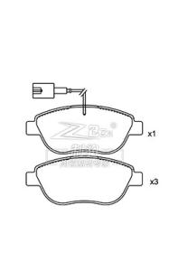 Quality 77362092 Fiat Multipla Brake Pads / Front Ceramic Brake Pads wholesale