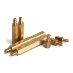 Male Female Round Brass M2 Knurled Standoff Anodized
