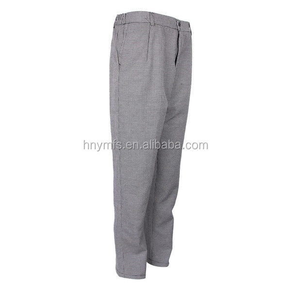 Back And White Trousers Modern Fit Unisex Twill Checks Chef Works Pants