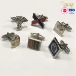 Nickel Plated Metal Cufflink Exclusive Promotional Gift Souvenir Custom