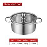 Factory Price Silver Kitchenware Soup Pot Double-flavor Cooking Pot Mini Hotpots