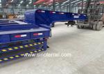 50000kg 60000kg Low Bed Semi Trailer With Mechanical Suspension