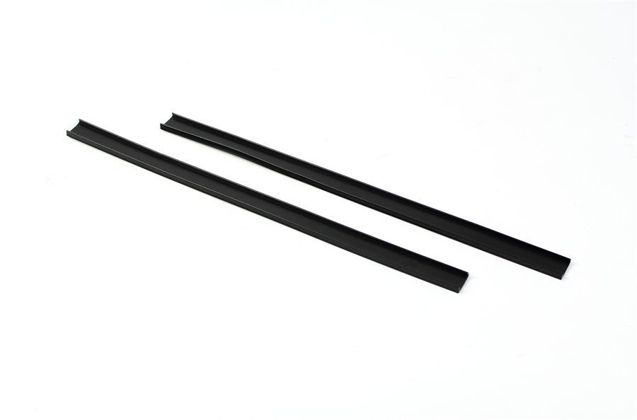Black PVC Cover Rigid Clip Profiles ABS PP Extruiosn