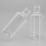 Clear Round Travel Set 2oz Lotion Spray Plastic Bottle