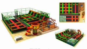 Quality 400M2 Discount Large Children Trampoline Gymnastic Indoor Trampoline Equipment wholesale