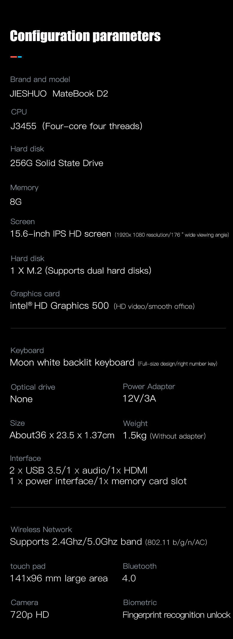 Intel Celeron CPU 15.6 Inch Display Laptop 1920 X 1080 Screen Resolution Laptop
