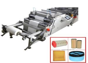 Quality 380v Car Air Filter Making Machine 1800X1030X900mm Paper pleaeting wholesale